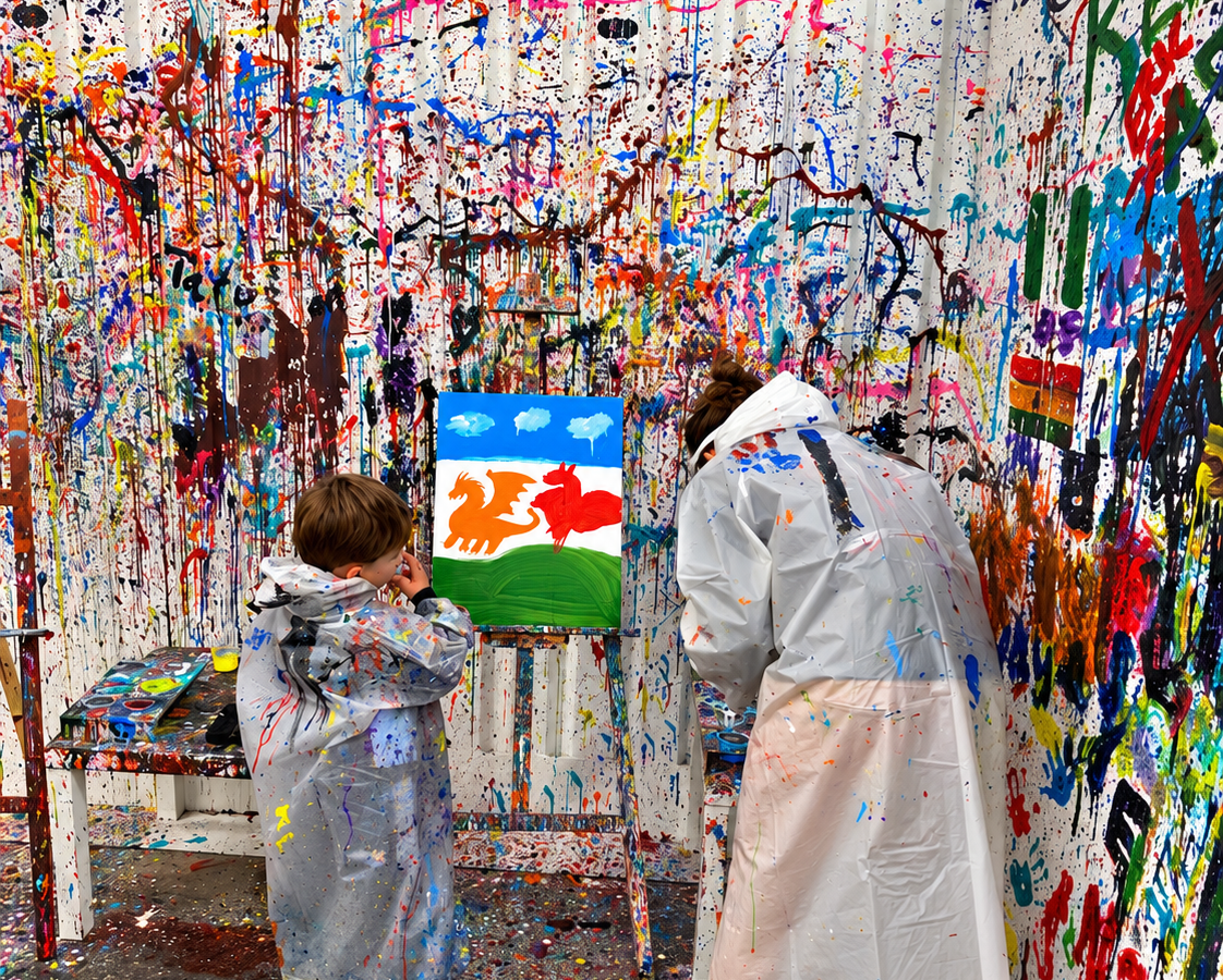 Elephant & Castle — Splatter Painting